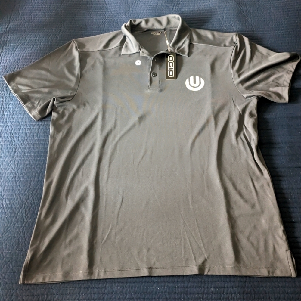 Ogio Men 2XL Grey Golf Polo Unplugged Performance NWT Tesla Parts Company